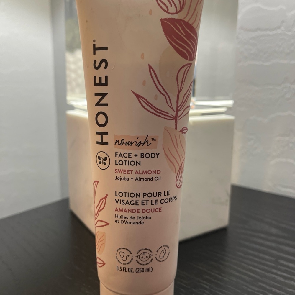 Honest Face + Body Lotion - Sweet Almond one